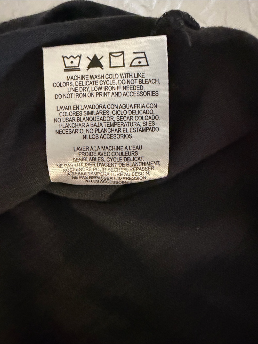 Wrangler Black Tank Top with White Bandana Print - Picture 4 of 5